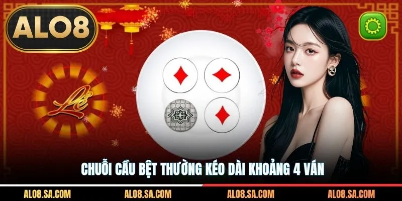 Chuỗi cầu bệt thường kéo dài khoảng 4 ván
