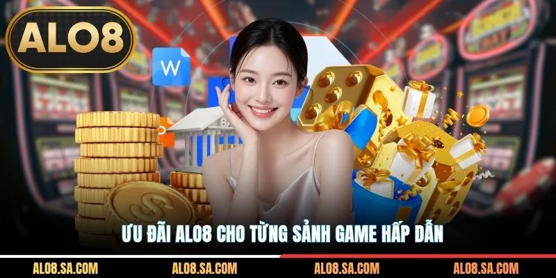 Ưu đãi ALO8 cho từng sảnh game hấp dẫn